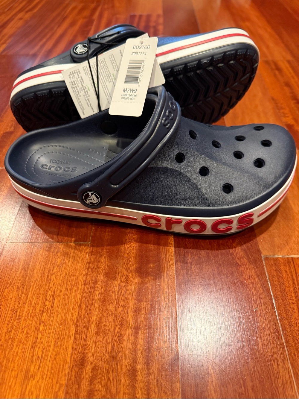 Crocs - Navy/Pepper Bayaband Clog - W9 or M7